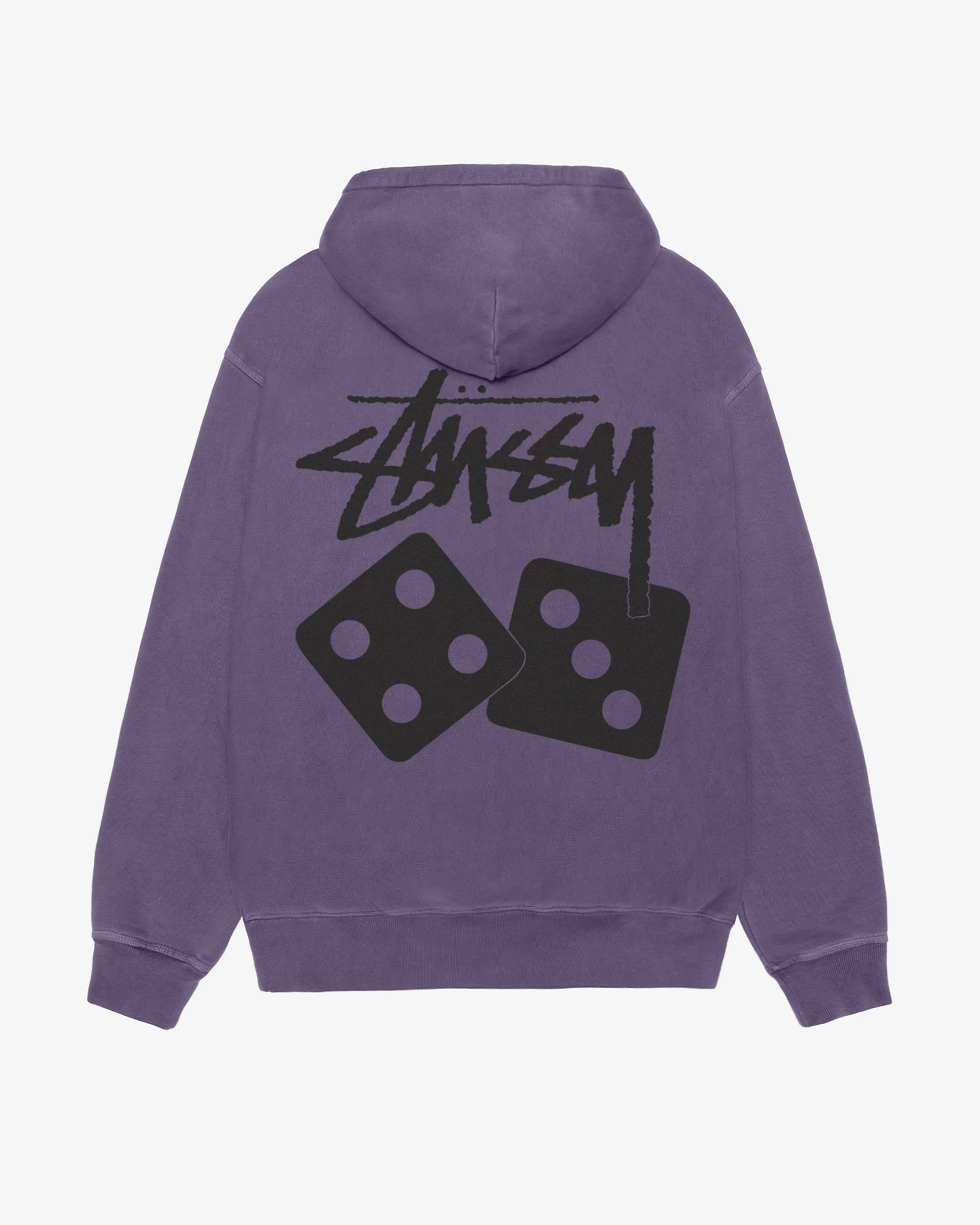 Stssy - Men's Dice Pig. Dyed Zip Hoodie -  (Grape)