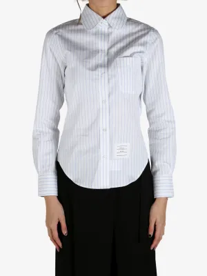 THOM BROWNE - Women Classic Long Sleeve Round Collar Shirt