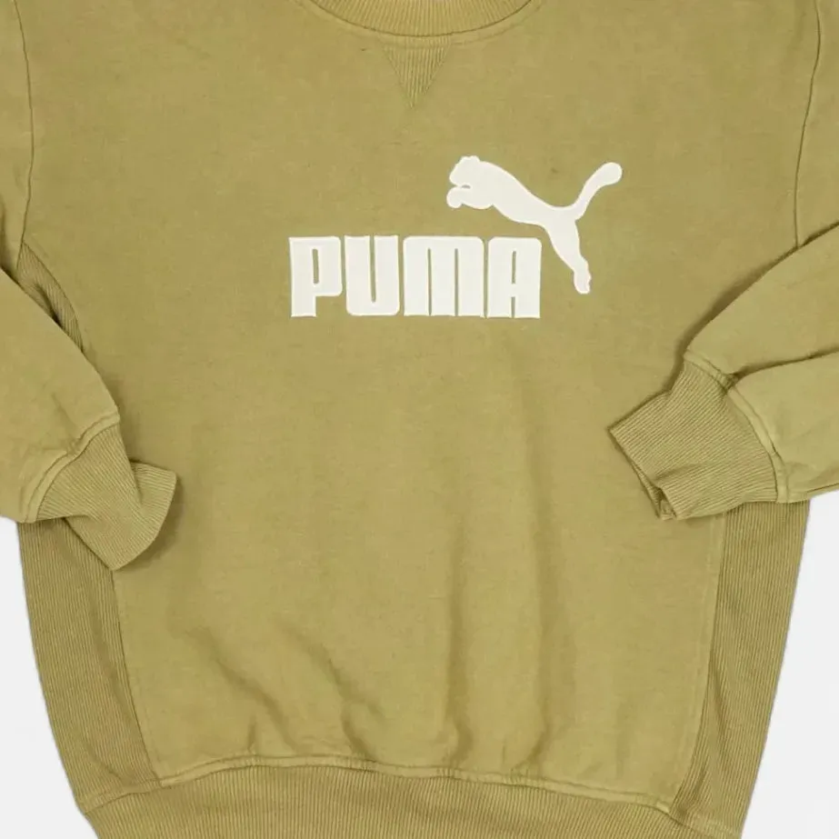 Vintage Puma Beige Sweatshirt (M)