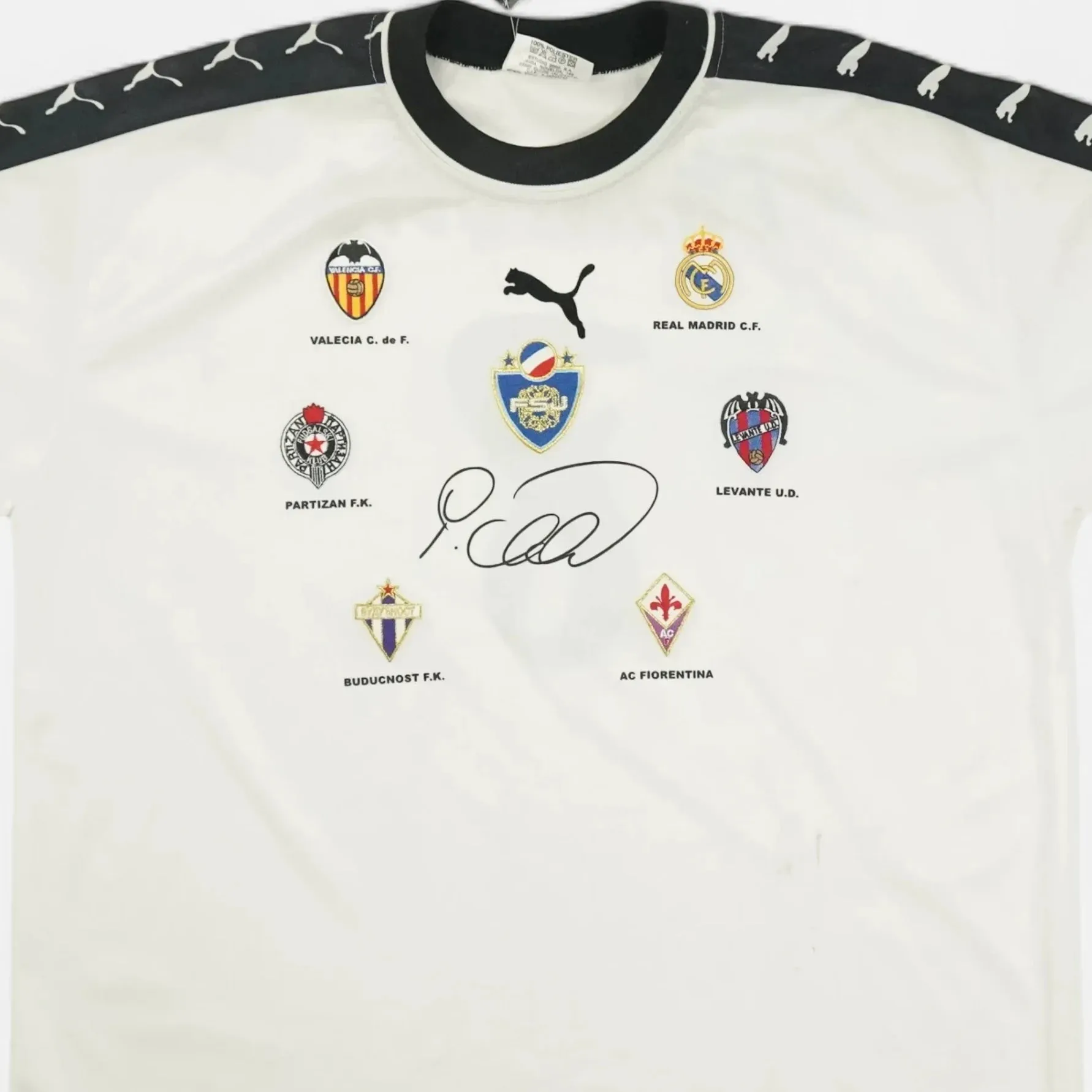 Vintage Puma White Jersey (L)