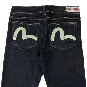 Vintage Puma X Evisu Double Gull Japanese Denim Jeans Size W29