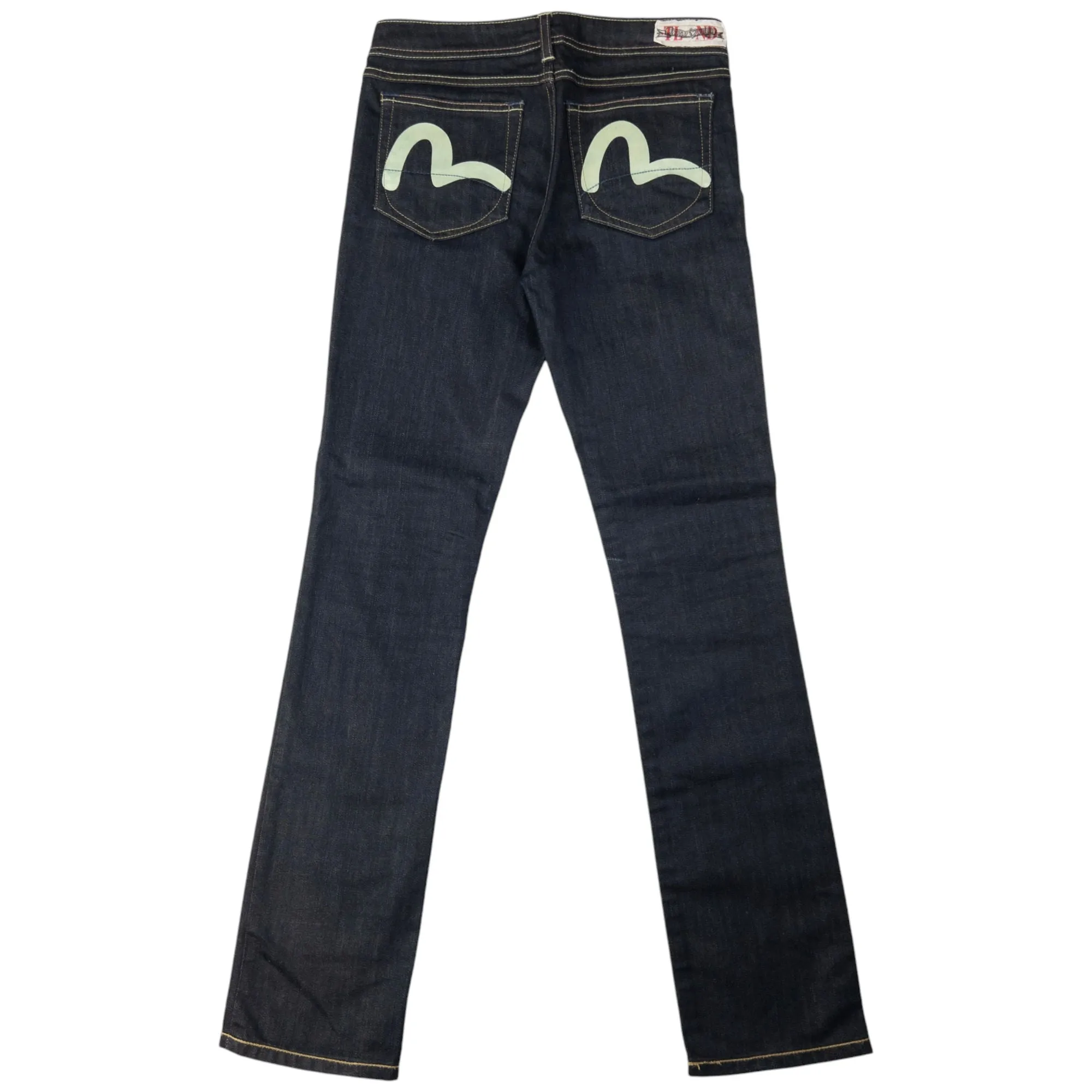 Vintage Puma X Evisu Double Gull Japanese Denim Jeans Size W29