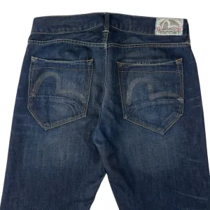 Vintage Puma X Evisu Double Gull Japanese Denim Jeans Size W34