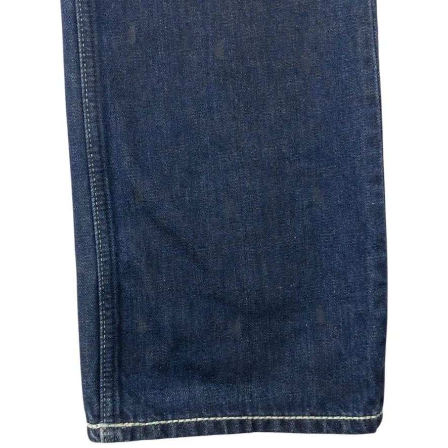 Vintage Puma X Evisu Double Gull Japanese Denim Jeans Size W34