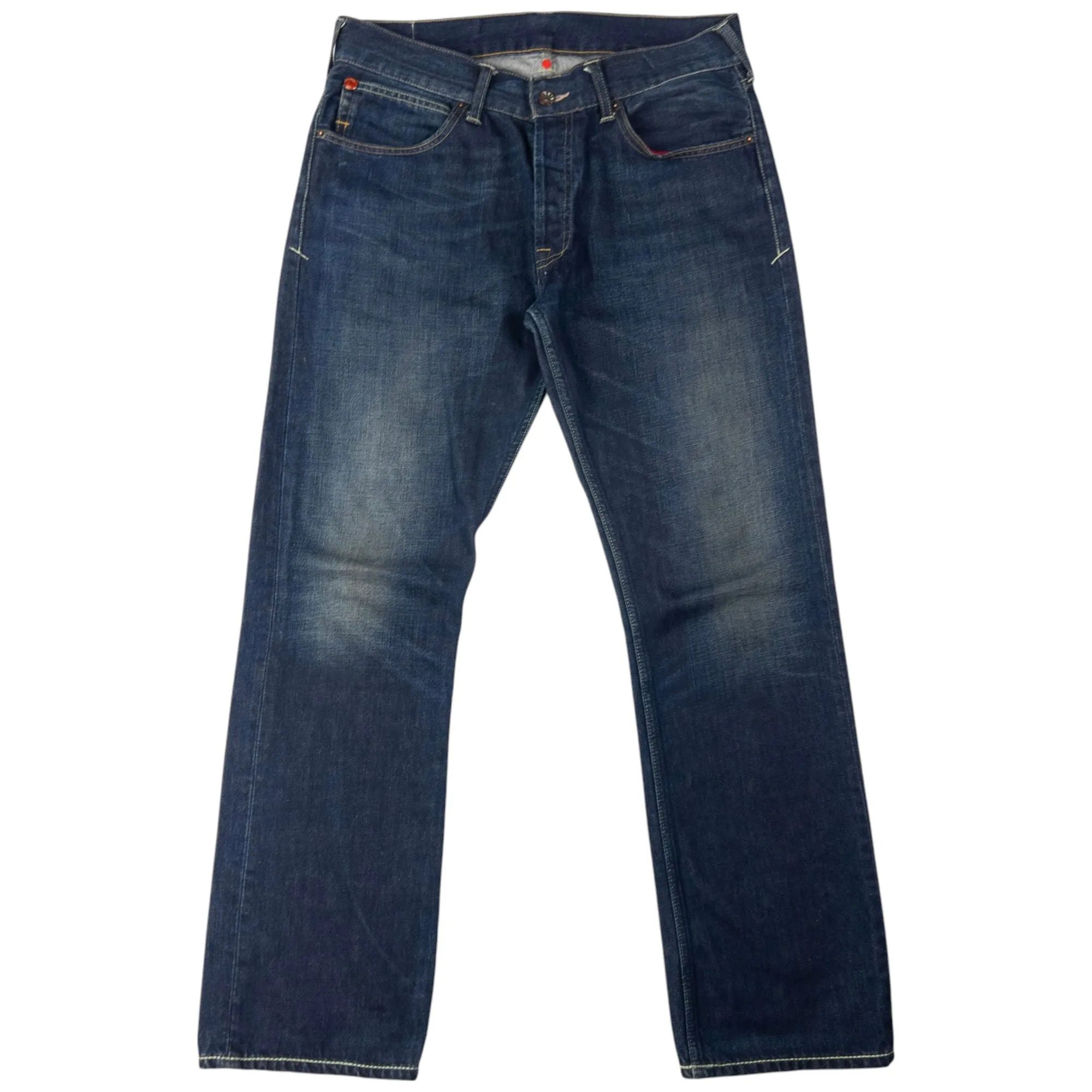 Vintage Puma X Evisu Double Gull Japanese Denim Jeans Size W34