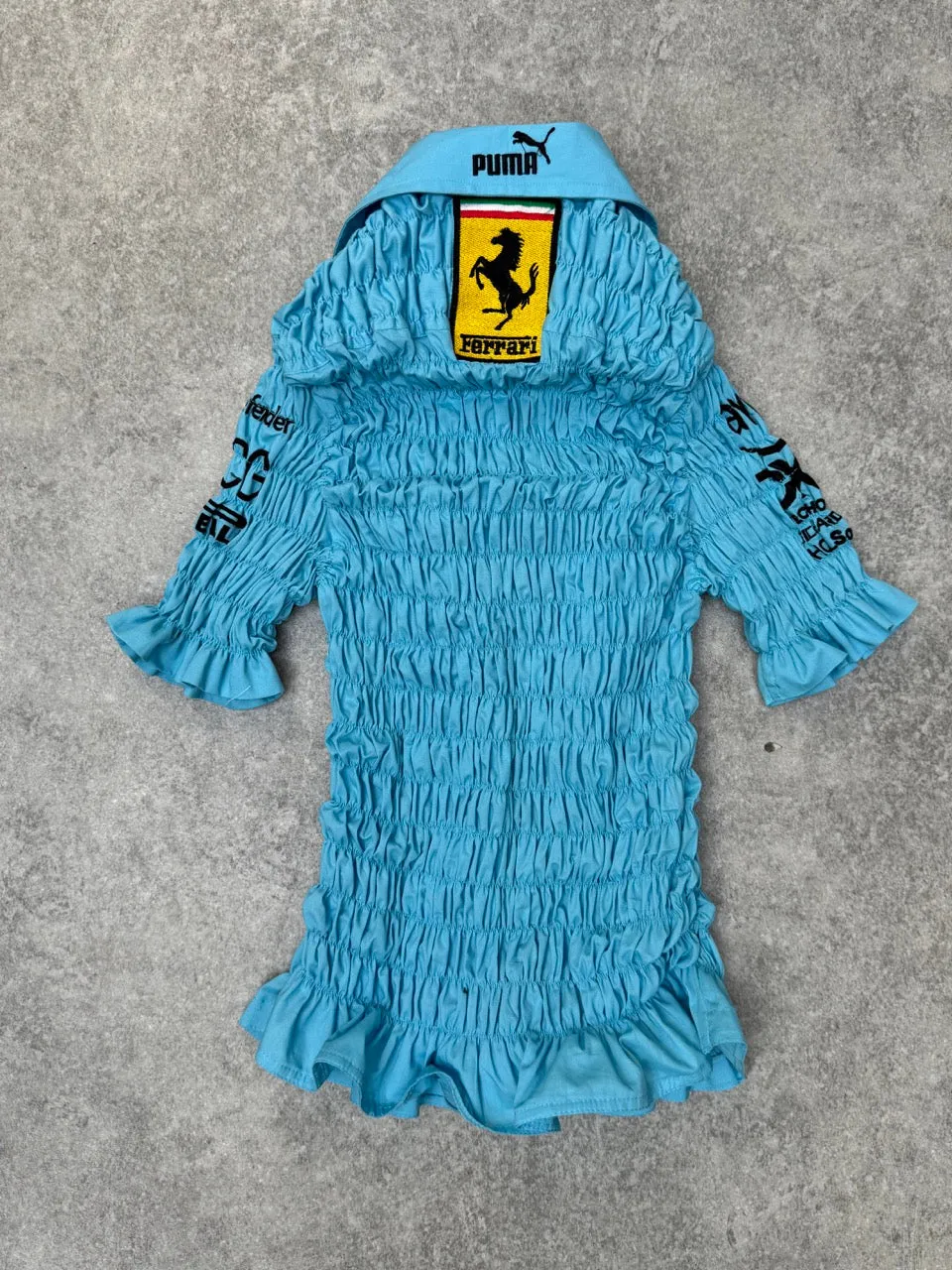 VT Rework : Ferrari x Puma Ruched Short Sleeve Shirt