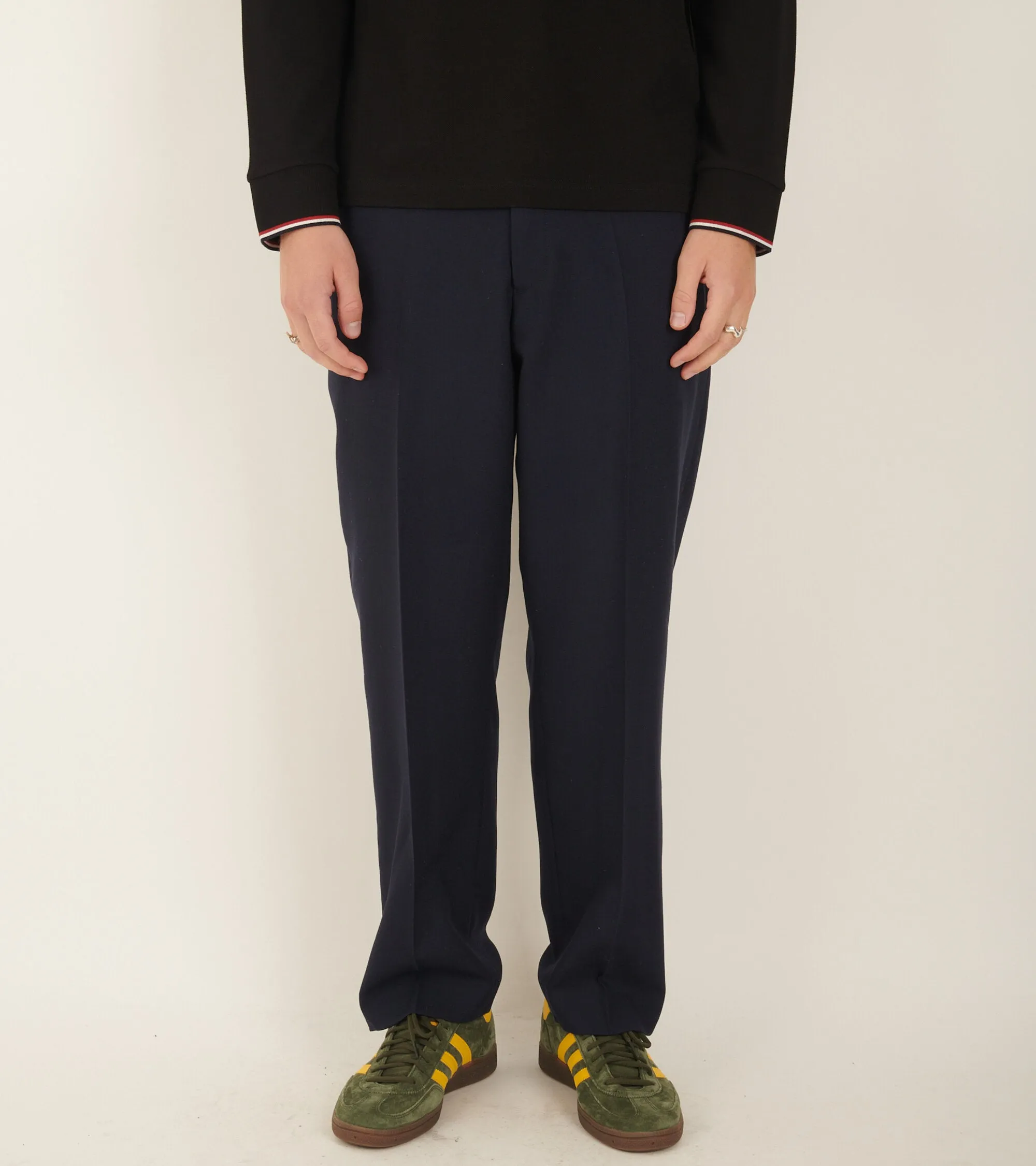 Wool Trousers Navy