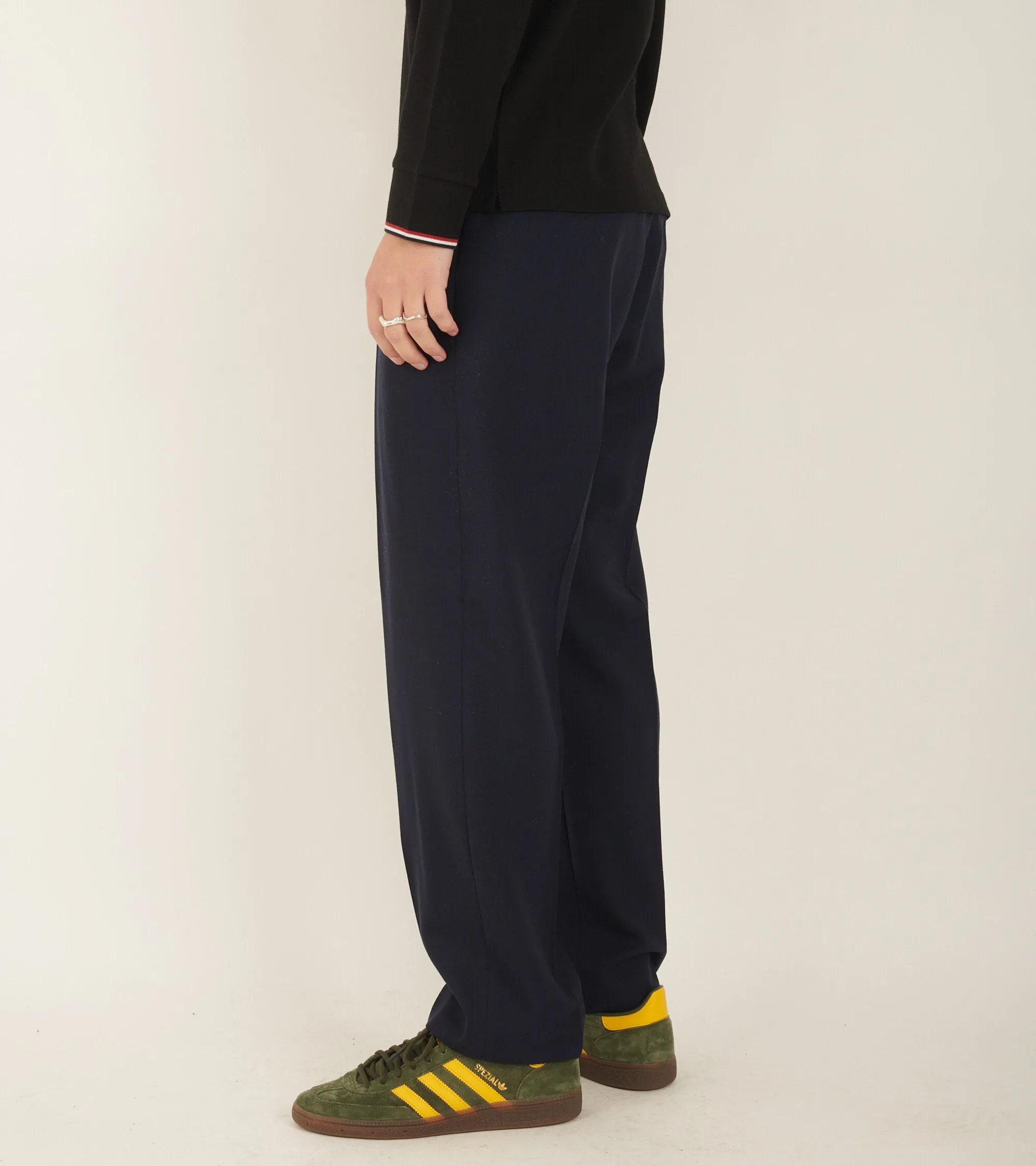 Wool Trousers Navy